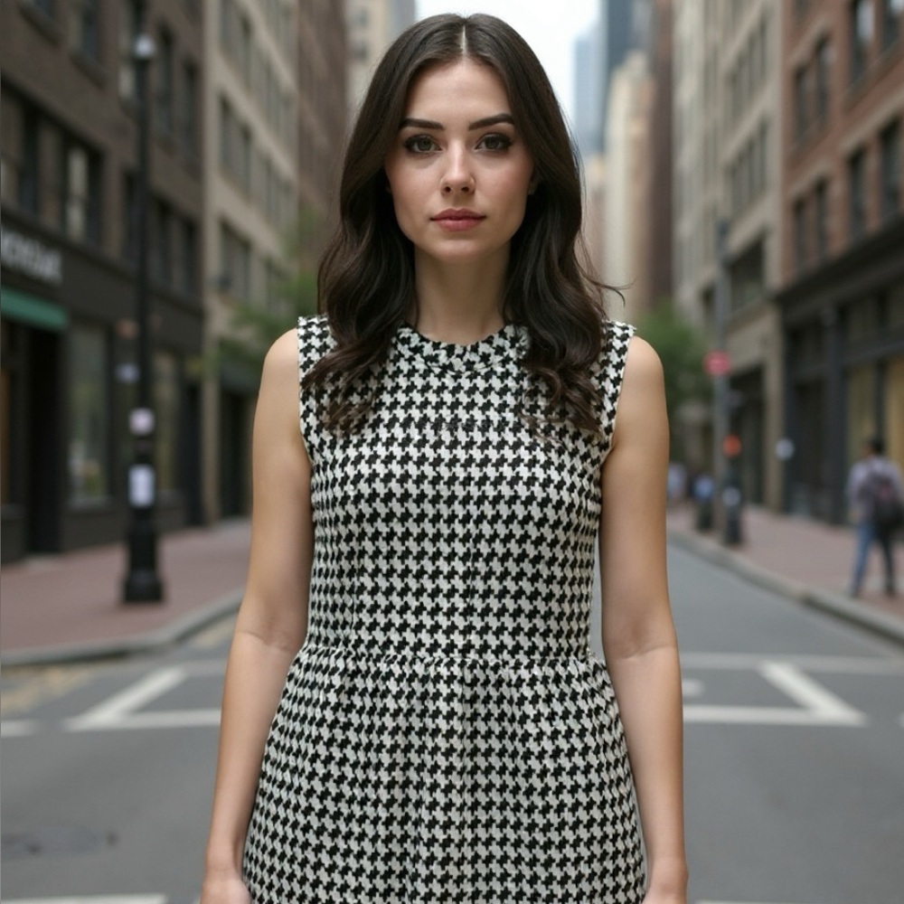 Forever 21 Houndstooth Mini Tank Dress